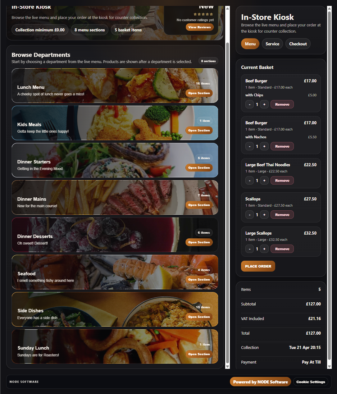 NODE ordering screenshot placeholder